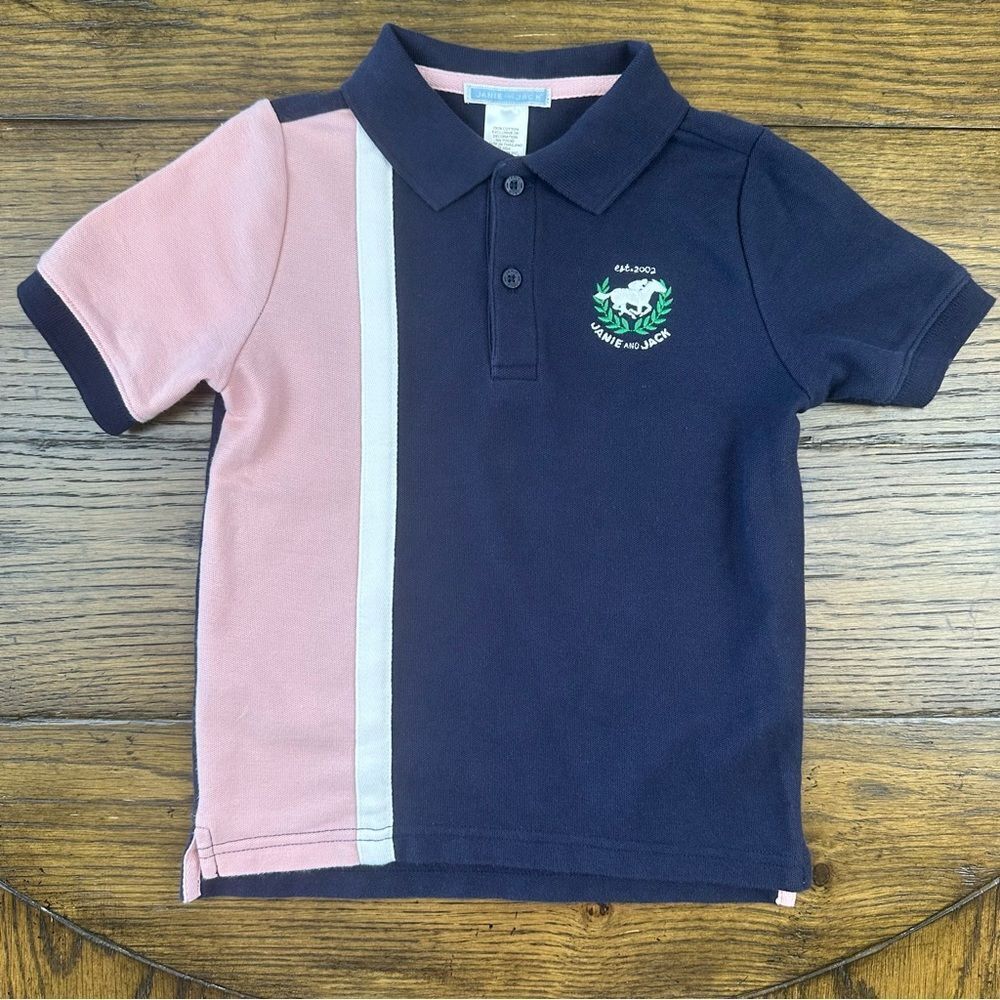 Janie and Jack Spring Derby Polo